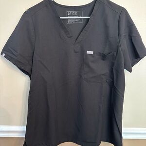 FIGS Women’s Black V-Neck Shirt